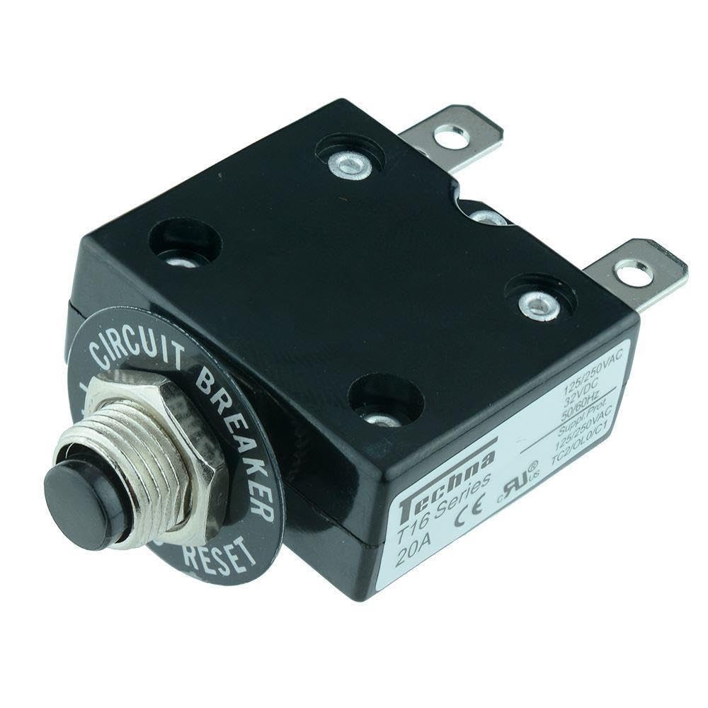 Techna T1616 16A Panel Mount Circuit Breaker