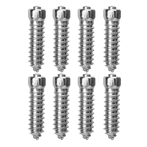 自動車用レーシング スノータイヤ スタッドスクリュー 50本 タイヤネジ M6 6mm レース向け オフロード対応 タイヤのスパイクチップ 除雪 トラック フォークリフト モタード用 シルバー