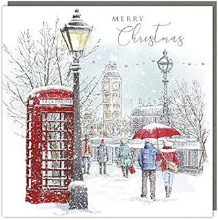 Tracks Charity Pack Of 5 Christmas Cards British Heart Foundation London Christmas Walk