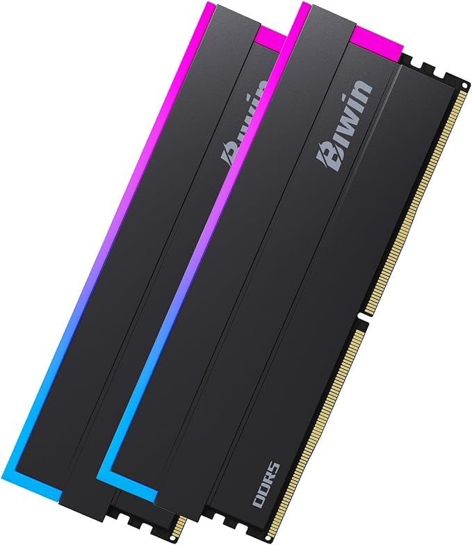 Biwin Black Opal DW100 DDR5 RGB RAM 32GB (16GBx2) 6000MHz CL28 Computer Memory Intel XMP 3.0 AMD EXPO Compatible-Black - 2 Year Warranty.