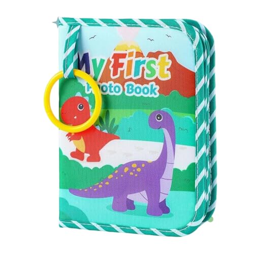 Juguete De Viaje Para Niños - Álbum Temático De Animales | Sosteniendo Un Álbum De Fotos Lindo 4x6inch Con Espejo Seguro