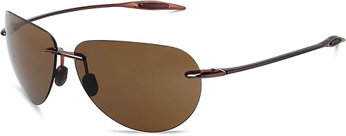 JULI - Lentes de sol deportivos para hombres y mujeres, marco sin montura Tr90 para correr, pesca, golf, surf, conducción, MJ8009