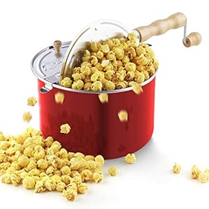 Cook N Home 02699 6-Quart Aluminum Stovetop Popcor...