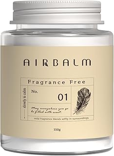 Air Balm Odor Eliminator, Solid Air Fresher, 1 Pack, 5.3 oz. Lasts 90 Days for Room, Kitchen, Bathroom and Wardrobe, BABY POWDERScent (Fragrance Free)