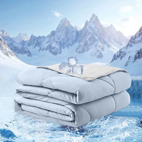 warmcloud Cooling Blanket King Size Cooling Blankets for Hot Sleepers Cooling Breathable Comforter...