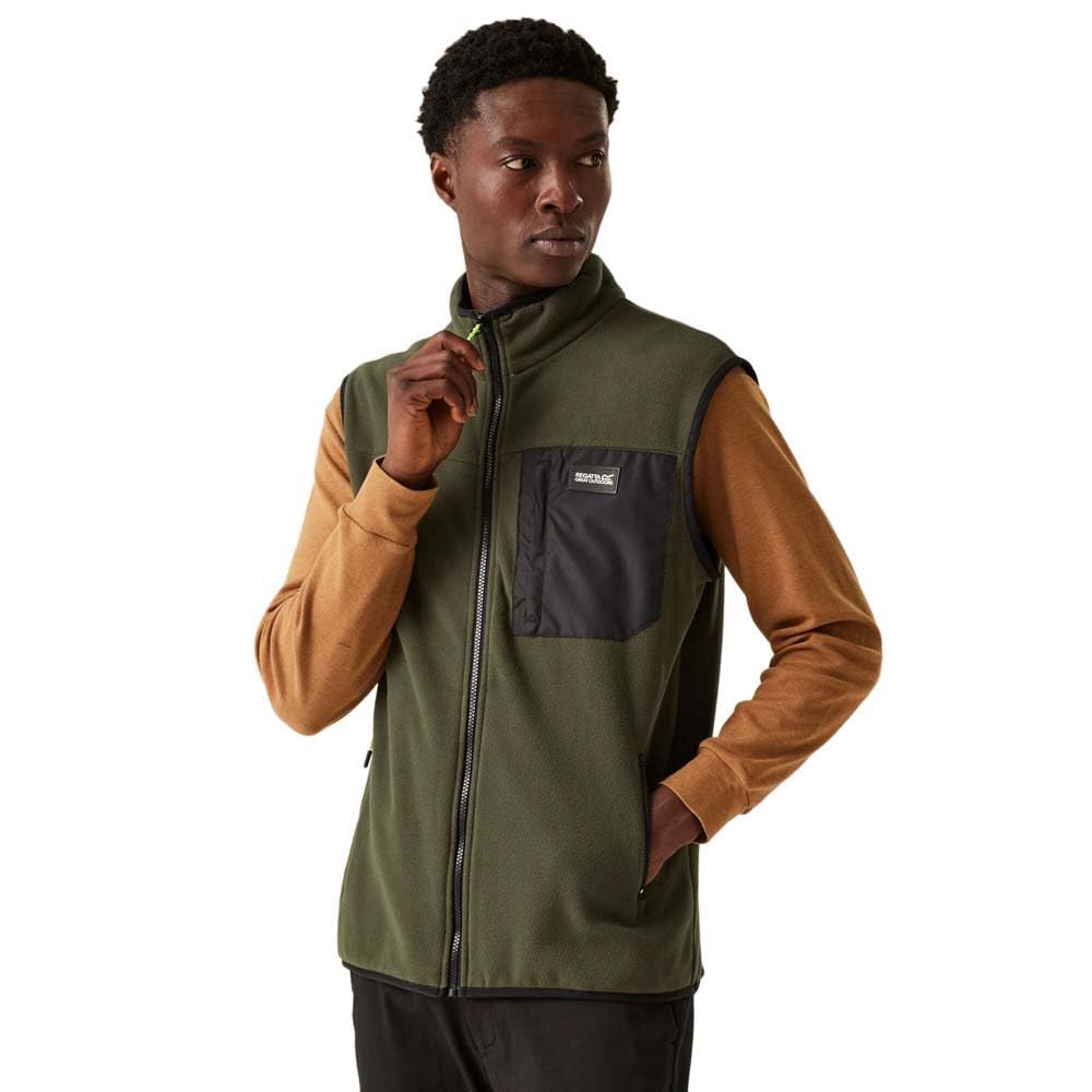 Regatta (3Xl, Dark Khaki) Mens Frankie Full Zip Outdoor Warm Winter Fleece Bodywarmer Gilet