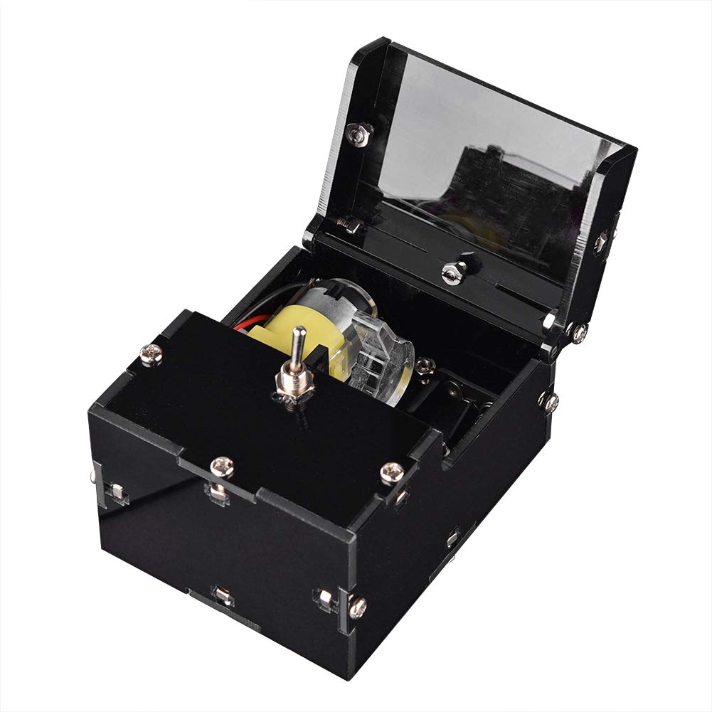 Yunseity Useless Box, Mini Acrylic Useless Box Toy, Fully Assembled Mini Edition, Useless Box for Birthday and Party Gift Toy Game
