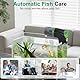 Podazz Automatischer Fischfutterer, Feuchtigkeitsbeständiger 200ml Auto-Futterer für Aquarien. Programmierbare Fütterung, ideal für Urlaub & Wochenende(Grün)