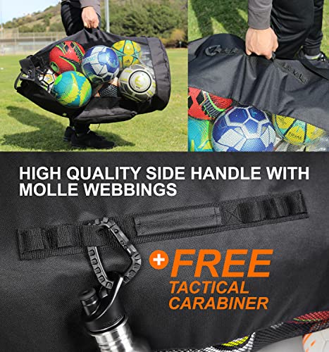 Fitdom 43239-70227 Heavy Duty Xl Soccer Mesh Equipment Ball Bag W/Adjustable Shoulder Strap Design thumb #3