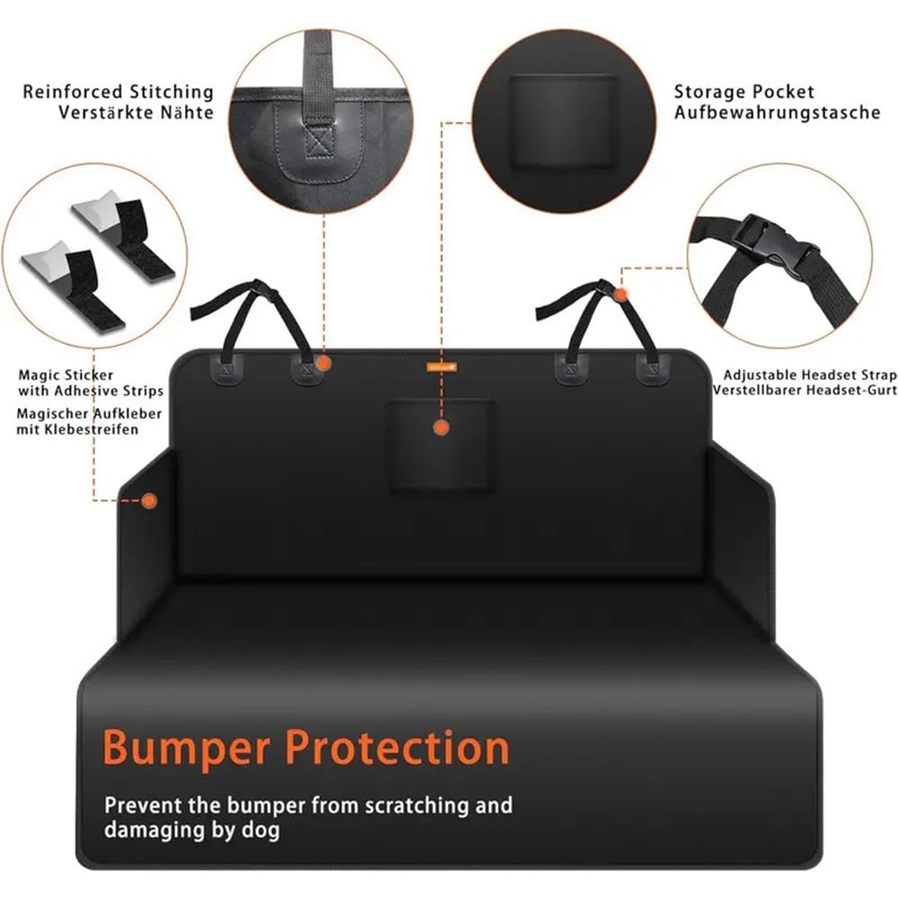 Mossa Tapis De Coffre Adapté à Audi Q5 II FY Hybrid SUV (05.2019-08.2024) - Bac De Coffre - Protection De Coffre Voiture - G