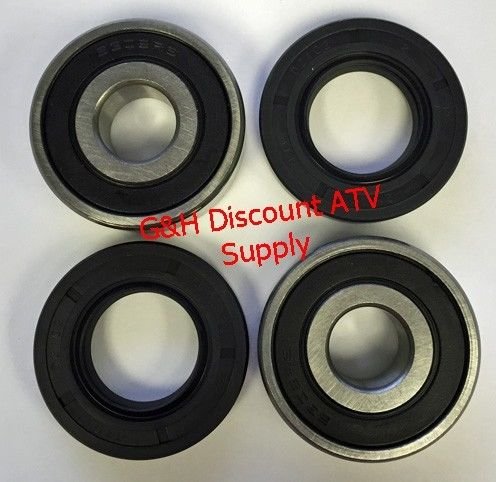 Front Wheel Axle Tube Bearings & Seals Kit for 1985-1987 Honda ATC 250ES Big Red & ATC 250SX Three-wheelers
