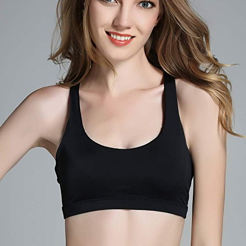 Domeilleur Fitness Deportes Sujetador de Mujeres de Cruz Yoga Gimnasio Entrenamiento Mujer Acolchado Ropa Interior Tops Mujer