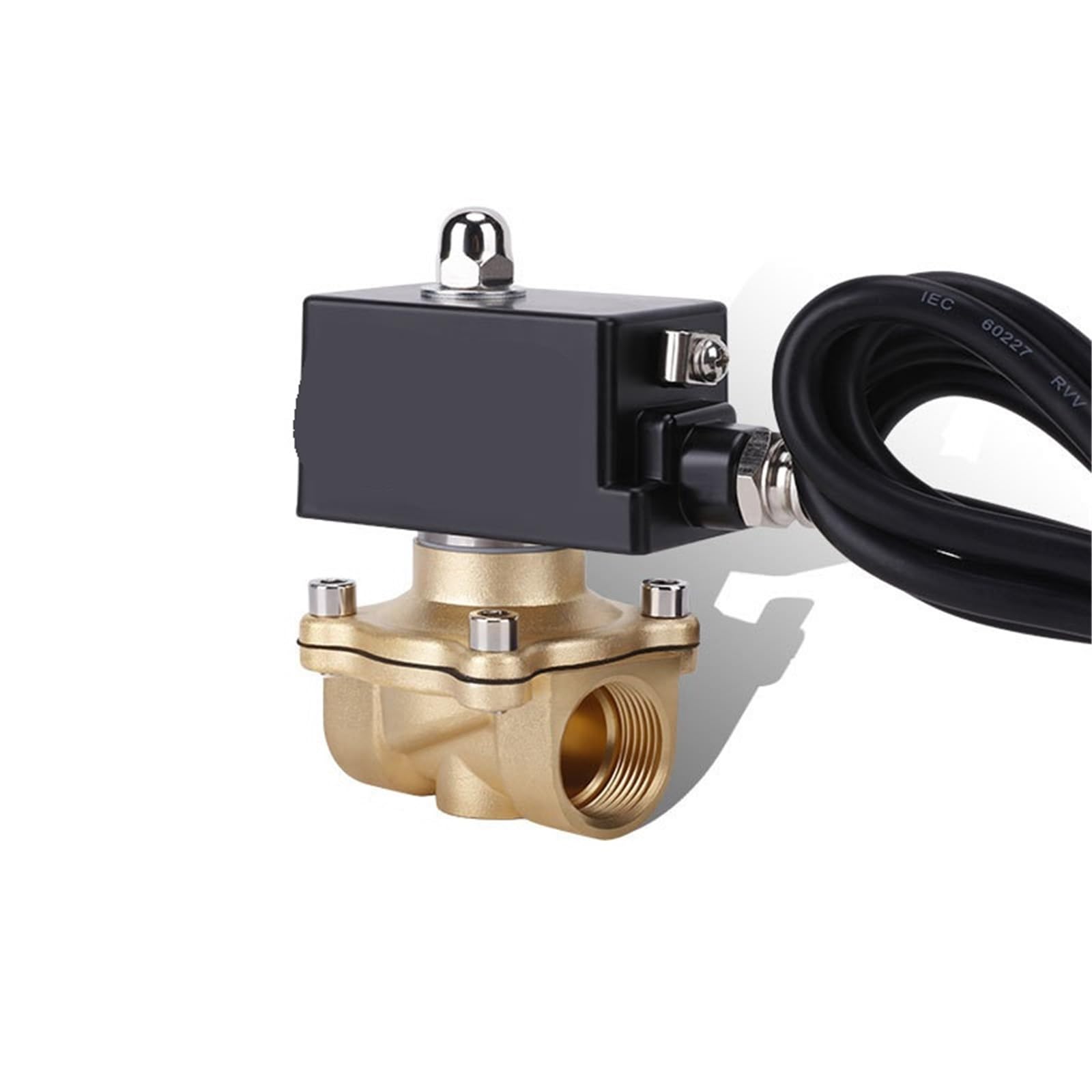 Électrovanne en laiton 1/2 pouce normalement fermée 240VAC pour fluides