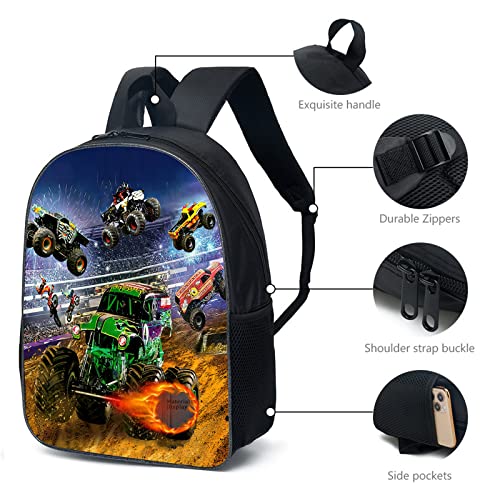 Wertyt Cool Trucks All Over Print Backpack Lightweight Bookbag For Men Women Bags Resistant Durable #TOP1
