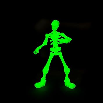 Small Skeleton Figure Action Halloween Skeleton with Multiple Accessories