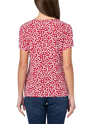Image of Nautica Women's Solid V-Neck Short Sleeve T-Shirt Shirt