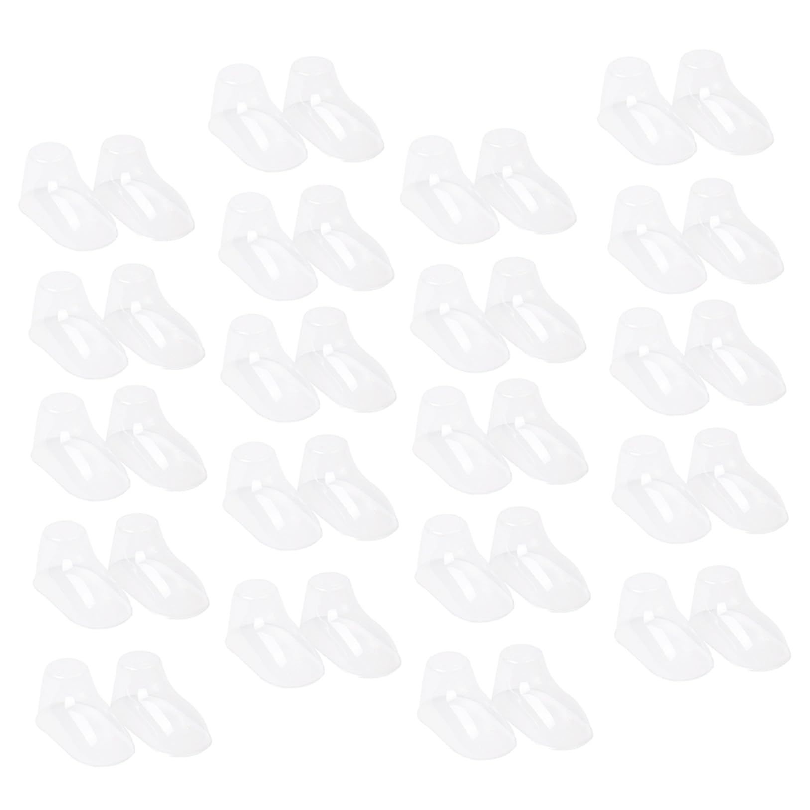 MAGICLULU Transparenter Schuhspanner und Präsentationsständer für Babyschuhe 10cm Kunststoff für Laden und Zuhause 100 Stück für Babysocken und Kleinkinderschuhe