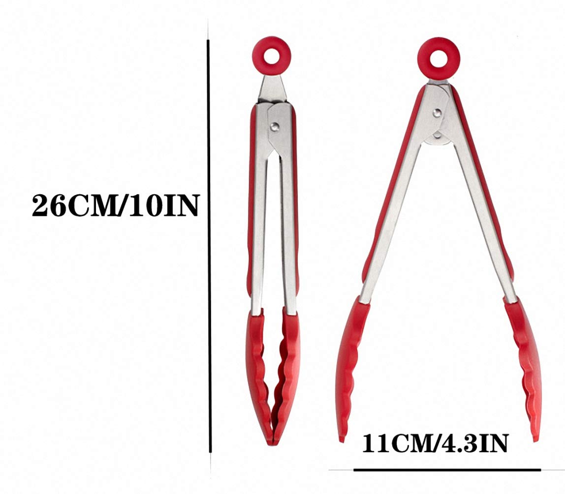 Silicone Kitchen Tongs Cooking Tongs for Barbecue Cooking Salad Grilling Fry