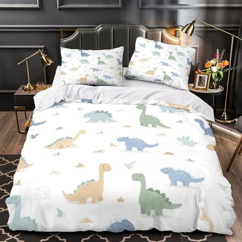 Housse de couette dinosaure 3D en microfibre super douce de luxe - 2