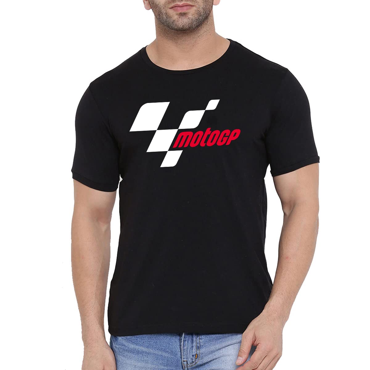 WILDSTAMoto GP Printed T-Shirt for Men Bike Racing t Shirt | Bikers T Shirt | 100% Cotton T Shirt | Half Sleeve Tees