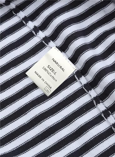 Image of Womens Short Sleeve Striped Color Block Crew Neck Sweater Shirt Lightweight Cotton Casual Summer Pullover Tops
