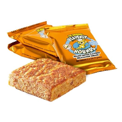 Heavenly Hounds Peanut Butter Chews - Anxiety Relief for Dogs - Natural Ingredients - No Hemp Calming Treats, 2 Oz - Pack of 3