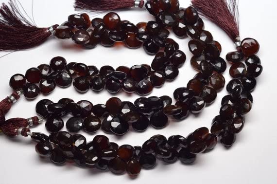 Perles en chalcédoine naturelle marron pour créer un collier bohème chic unique