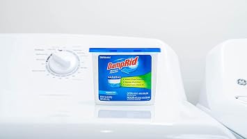 DampRid Fragrance Free Disposable Moisture Absorber - 10.5 oz. Each - 3 Pack Attracts & Traps Excess Moisture, Eliminates Musty Odors, Creates Fresher, Cleaner Air White