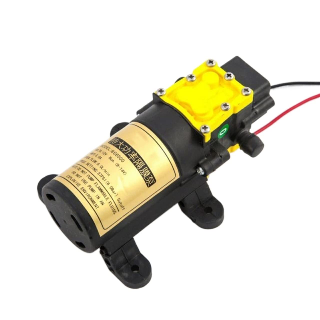 Artsim Submersible Sump Pump 12V 8L/min High Pressure Diaphragm Pump Large Flow Rate Agricultural Electric Water Pump For Water Sprayer Car Wash Drop Ship Transfer Pump