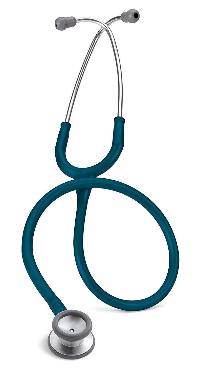 3M Littmann Classic II Kinderstethoskop mit Gravur, personalisiertes pädiatrisches Arzt Stethoskop, professionelles Stethoskop für Kinder mit klarer Auskultation für Praxis und Klinik (Karibikblau)