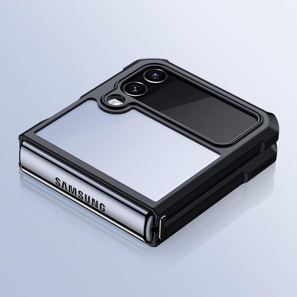 Galaxy Z Flip 3 Case, Thin, Clear Cover, Smartphone Case, Clear, Shockproof, Back Case, Silicone, Samsung Z Flip 3, 5G, Dedicated Governor, US Military MIL Standard, Anti-Yellowing Cover, Full