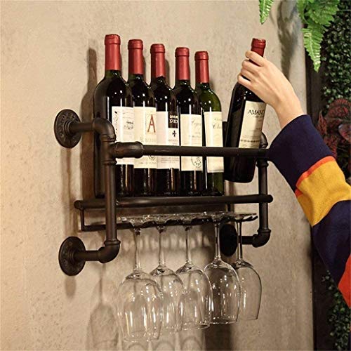 Étagère à vin créative sur pied avec support stable pour bouteilles de vin