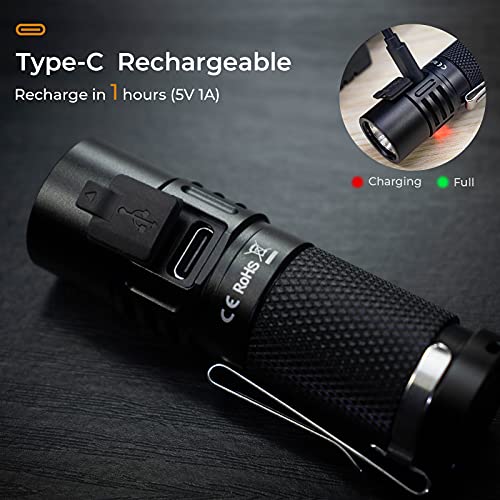 Image of Small Keychain Flashlight, Sofirn SC21 Mini Rechargeable Light with USBC Charging Port for EDC and Emergencies (SC21 /4000k)