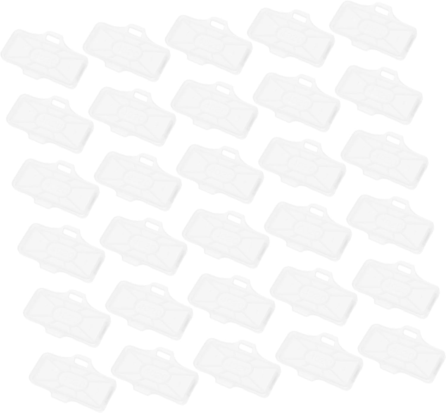 100pcs Cable Label Holder Plastic Protective Case for Wire Tags
