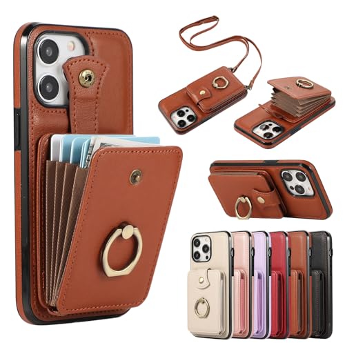 Étui portefeuille iPhone 14 magnétique 2 en 1 avec porte-cartes