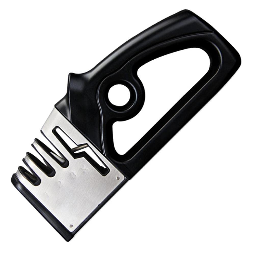 Pierre à 4 niveaux diamant céramique UKKO pour aiguiser couteau de cuisine et ciseaux