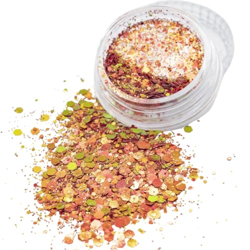 Kit 24 Glitters Flocado Decoração Unha Gel Nail Art Manicure