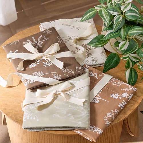 Image of Bedsure Full Comforter Set - Natural Bed Set, 3 Pieces Cute Floral Bedding, 1 Soft Botanical Flowers Comforter and 2 Pillow Shams