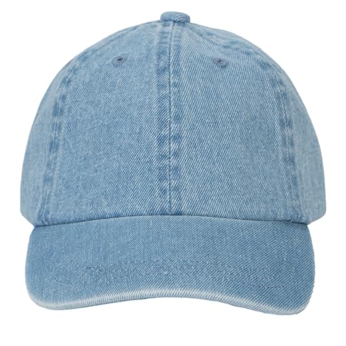 TOP HEADWEAR Kids Baseball Hat - Boys Girls Low Profile Cap Denim Washed2