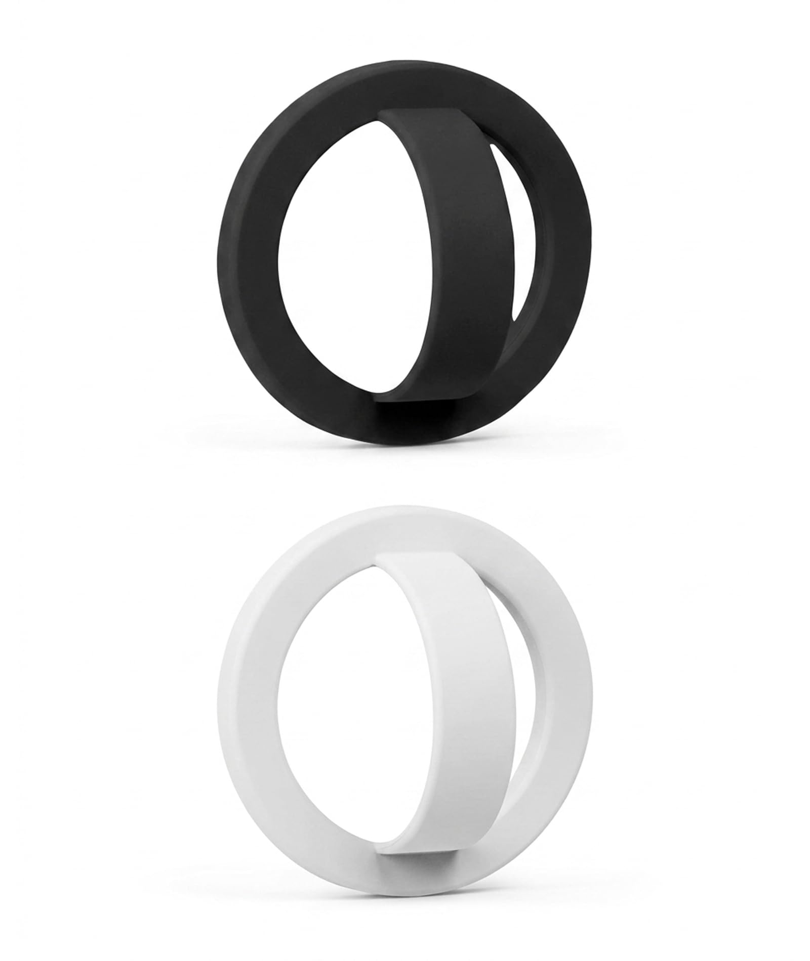 2 PCS Mobile Ring Holder, Finger Grip for Phone with Magnetic Attachment, 360 Degree Rotation for Hands-Free Viewing and Stable Selfies, Two Pack in Black and White Colors-image-36