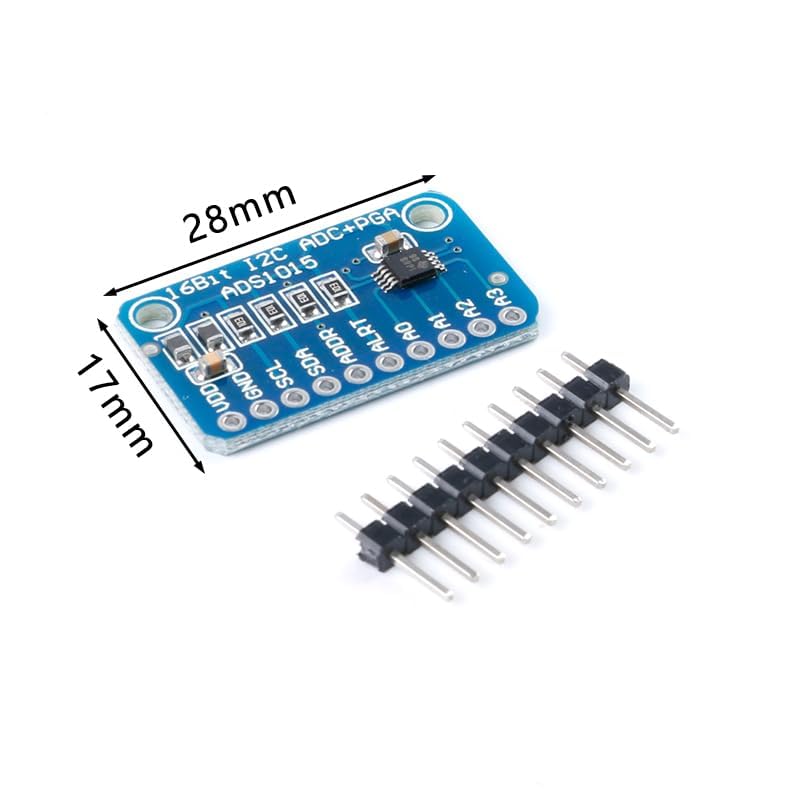 Image of ADS1115 16 BIT I2C ADC 4 Channel Module Pack of 3 for Rduino Projects, Low Current Consumption and Wide Supply Range