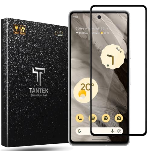 Image of TitanGuard Tempered Glass Screen Protector Guard for Google Pixel 7A and Pixel 6A (6.72 Inch)- 9H Hardness, Military Grade, Anti-Static, Easy Installation...
