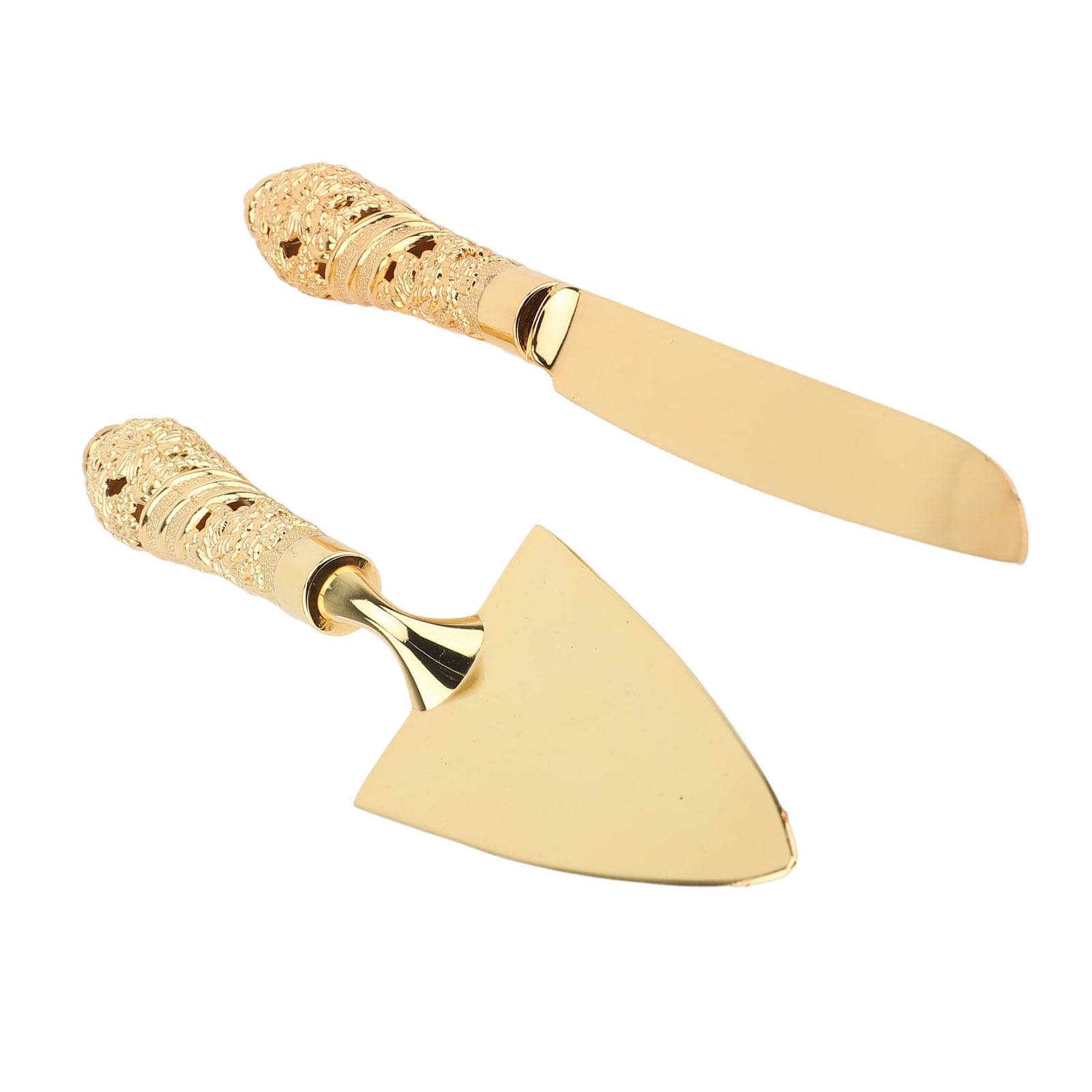Ensemble de coupe-gâteaux et de spatules à tarte, ensemble de découpe de gâteaux en alliage de zinc pour mariages et dîners de famille, service de dessert élégant avec bord dentelé (Tapez 3)