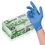 Emerald -100 Pack- Nitrile Medical Exam Gloves, Latex Free, Powder Free, Blue, Size: Medium