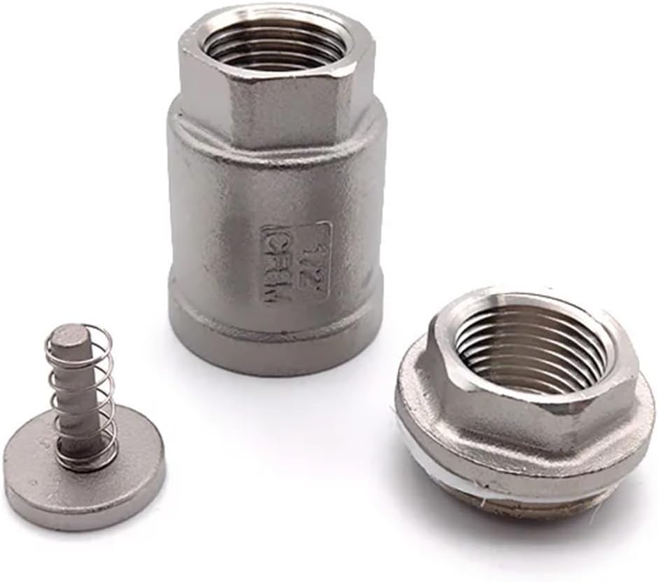 1/4インチ 3/8インチ 1/2インチ 1インチ 3/4インチ 2インチ BSPT ステンレススチール SS304 垂直リフトイン 1個 1/2インチ  3/4インチ 1インチ 1-1/4インチ 1-1/2インチ BSPT メススレッド 真鍮 スイングチェックバルブ ワンウェイバルブ 医療 304 StainIess スチール垂直チェックバルブBSPT 1/4インチ 3/8インチ 1/2インチ 3/4インチ 1インチ 1