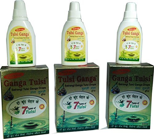 Tulsi Ganga Satrangi 7 Types of Tulsi Drops, 100% Natural Ark, Pure, Herbal, Organic Immunity Booster Ras for Men, Women, Children, Elders, Better Than Any Sri Panch Tulsi 51 (pack of 3) Tulsi Ganga Satrangi 7 Types of Tulsi Drops, 100% Natural Ark, Pure, Herbal, Organic Immunity Booster Ras for Men, Women, Children, Elders, Better Than Any Sri Panch Tulsi 51 (pack of 3)