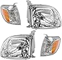 AM Autoparts AM-3489927273 (4 Piece) Headlight Set