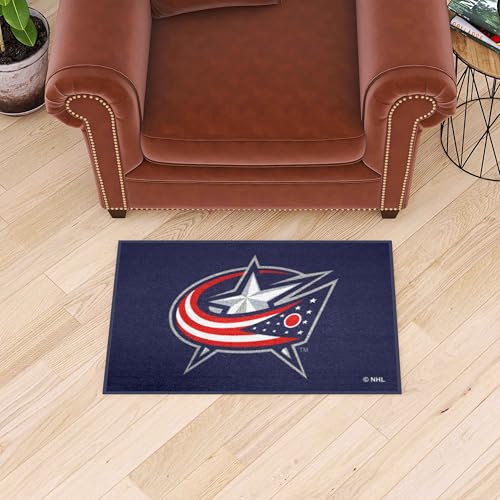 FANMATS 10568 Columbus Blue Jackets Starter Mat Accent Rug - 19in. x 30in. | Sports Fan Home Decor Rug and Tailgating Mat by FANMATS - Image 2