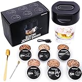 Photo Gallery toys4boys set di affumicatore elettrico per whisky con 6 tipi di legno, affumicatore usb per vetro, aroma e whisky, regalo per uomini, generatore di fumo senza butano Photo Gallery toys4boys set di affumicatore elettrico per whisky con 6 tipi di legno, affumicatore usb per vetro, aroma e whisky, regalo per uomini, generatore di fumo senza butano