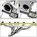 DNA MOTORING HDS-JC9140 Racing Exhaust Header,Chrome